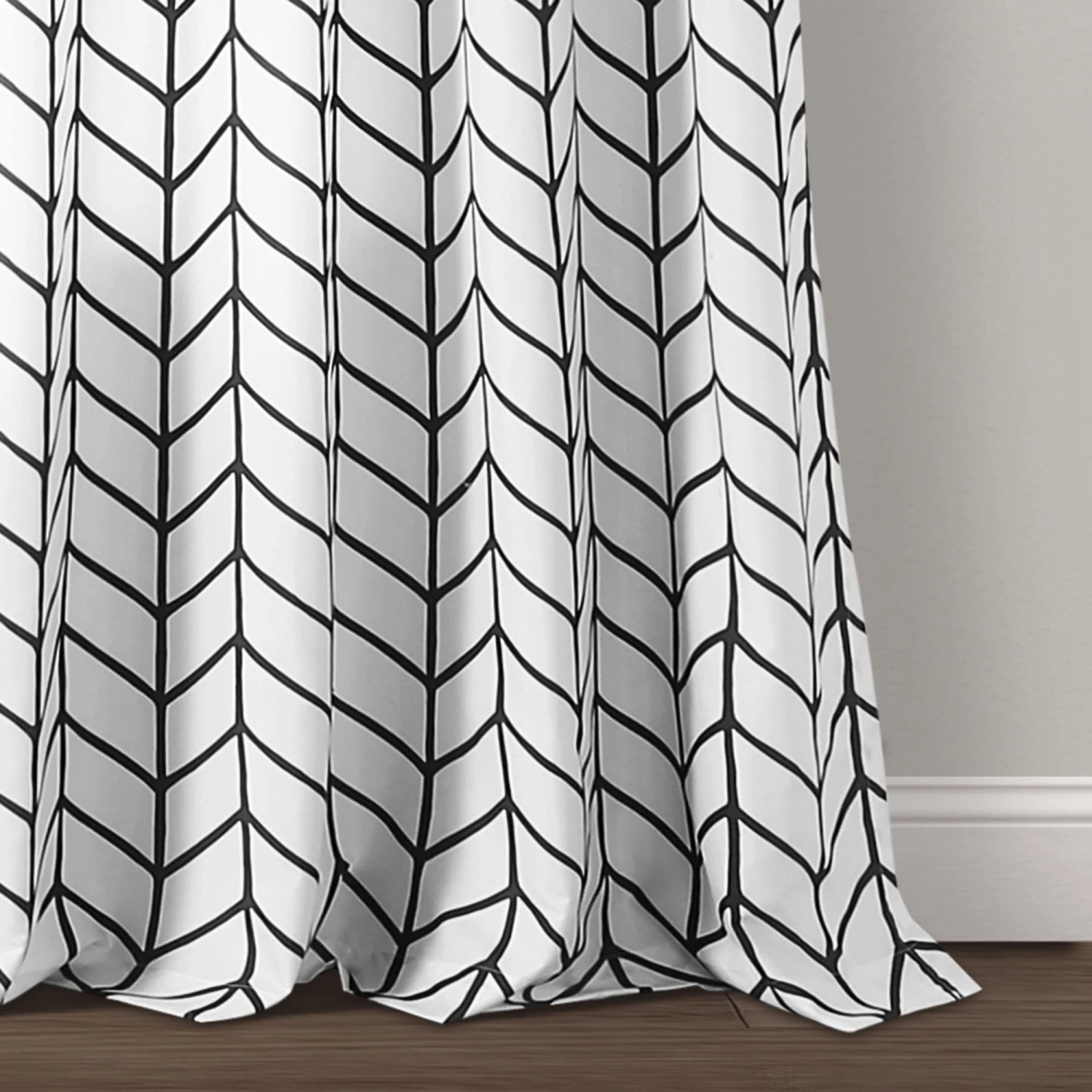 Calia Chevron Geo Window Curtain Panels Set - Image 19