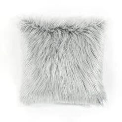 Mongolian Luca Soft Faux Fur Decorative Pillow Cover