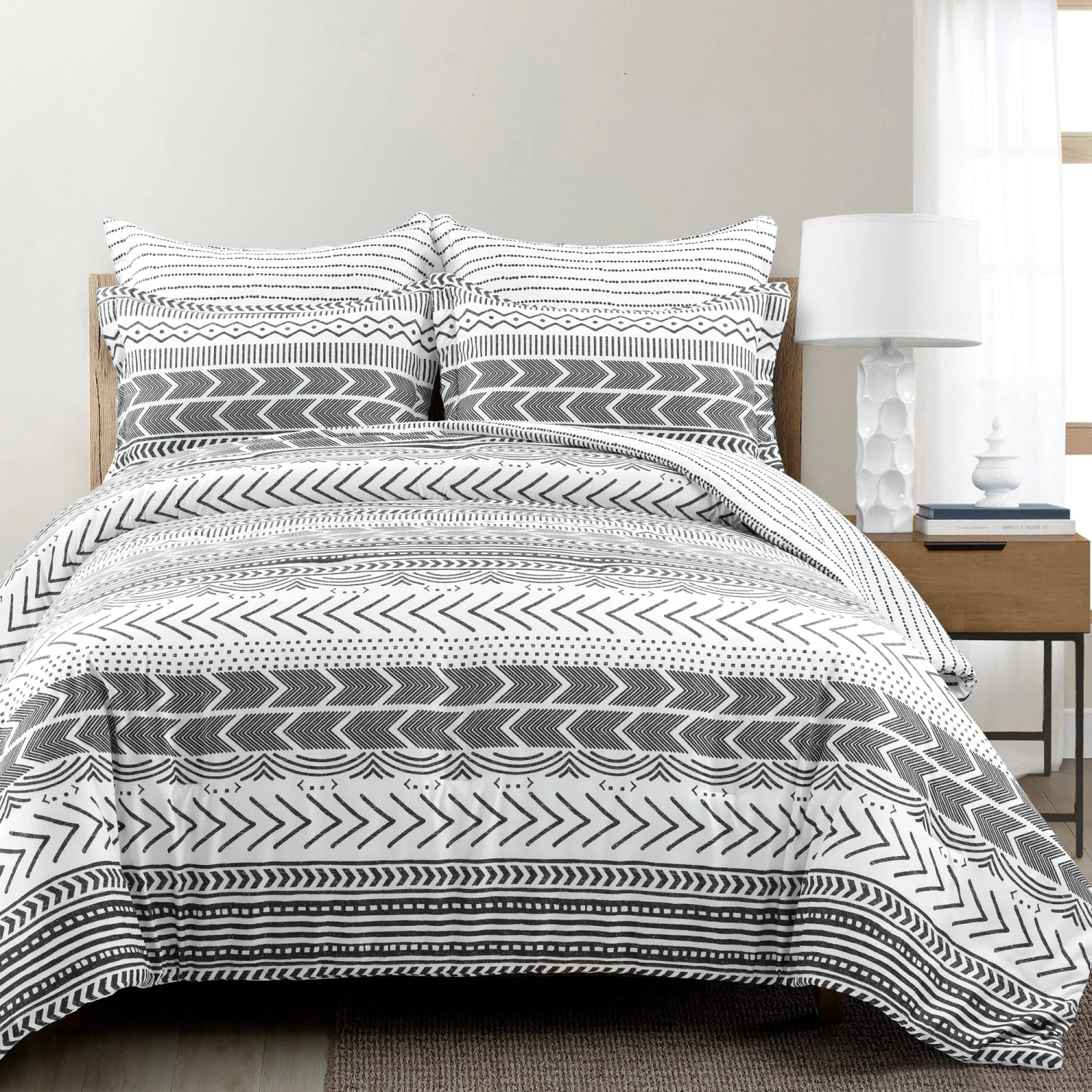 Hygge Geo Comforter 5 Piece Set - Image 2