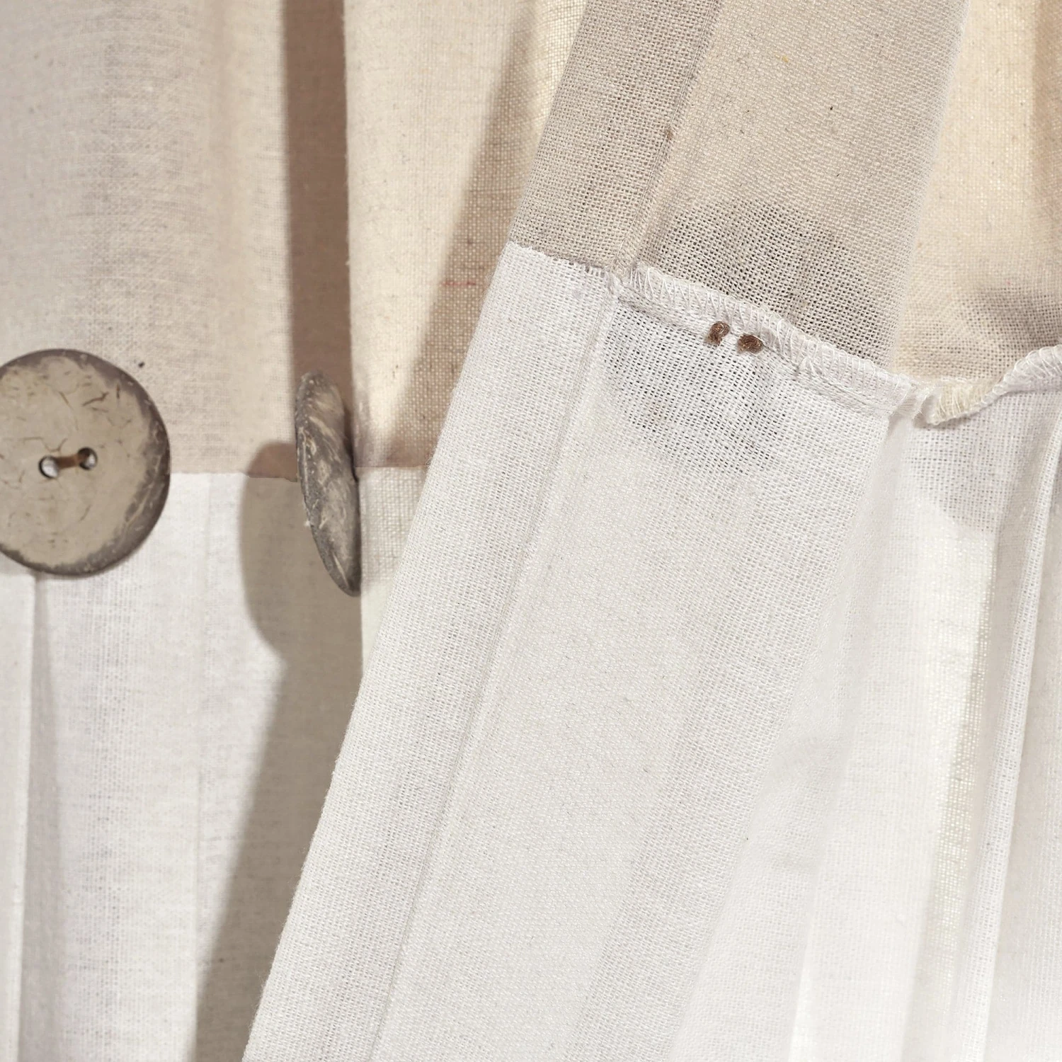 Linen Button Kitchen Window Tiers Set - Image 20