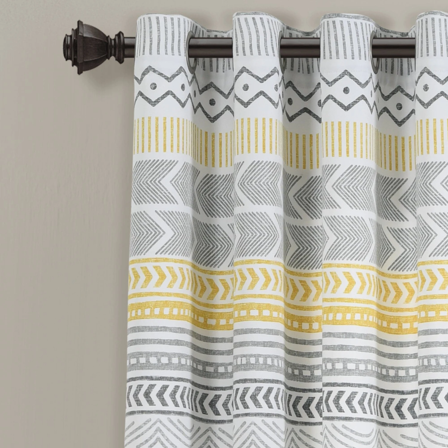 Hygge Geo Light Filtering Window Curtain Panel Set - Image 11