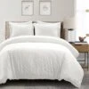 Diamond Clip Jacquard Duvet Cover 3 Piece Set