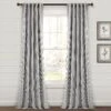 Farmhouse Vintage Stripe Recycled Cotton Window Curtain Panel Set