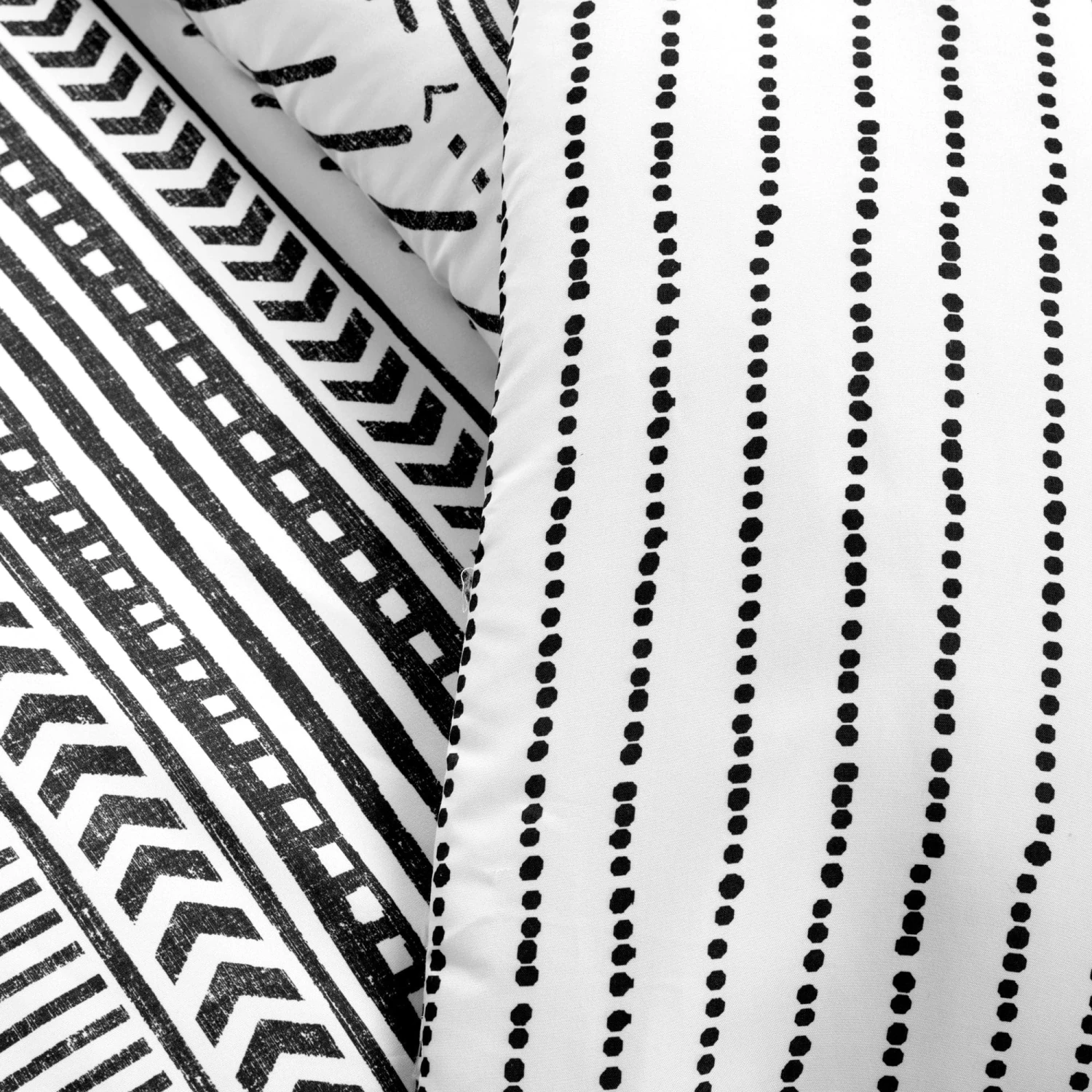 Hygge Geo Reversible Cotton Duvet Cover 3 Piece Set - Image 11