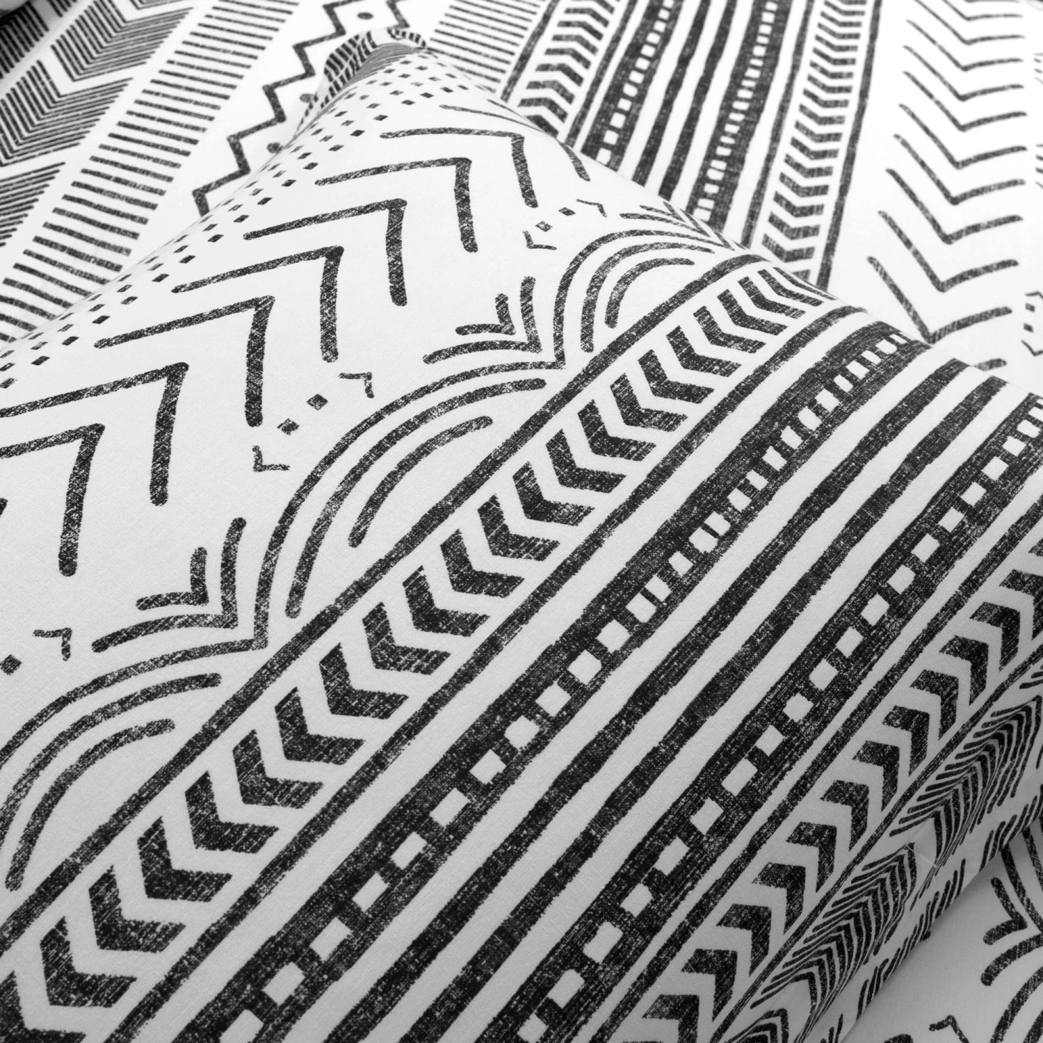 Hygge Geo Reversible Cotton Duvet Cover 3 Piece Set - Image 12