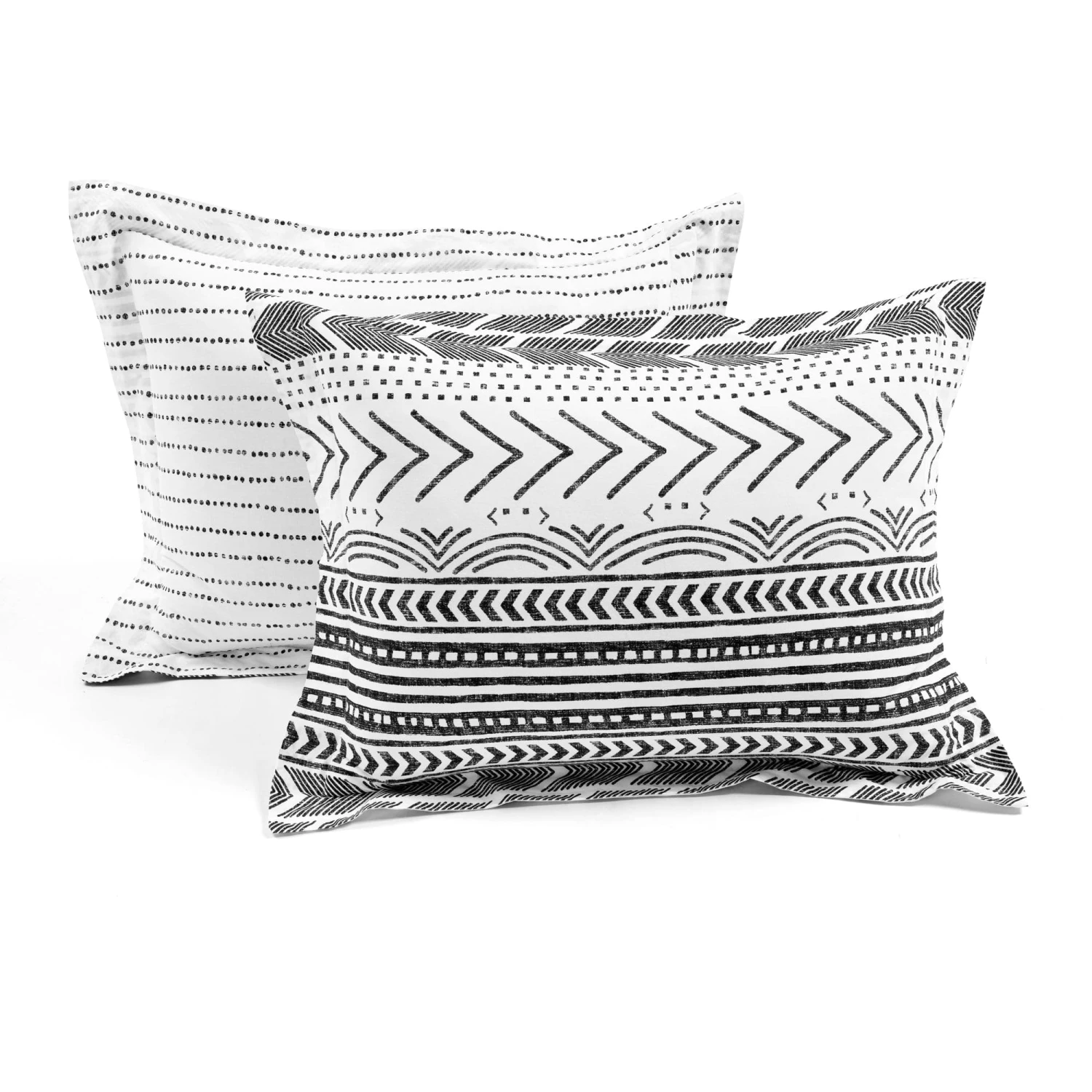 Hygge Geo Reversible Cotton Duvet Cover 3 Piece Set - Image 14