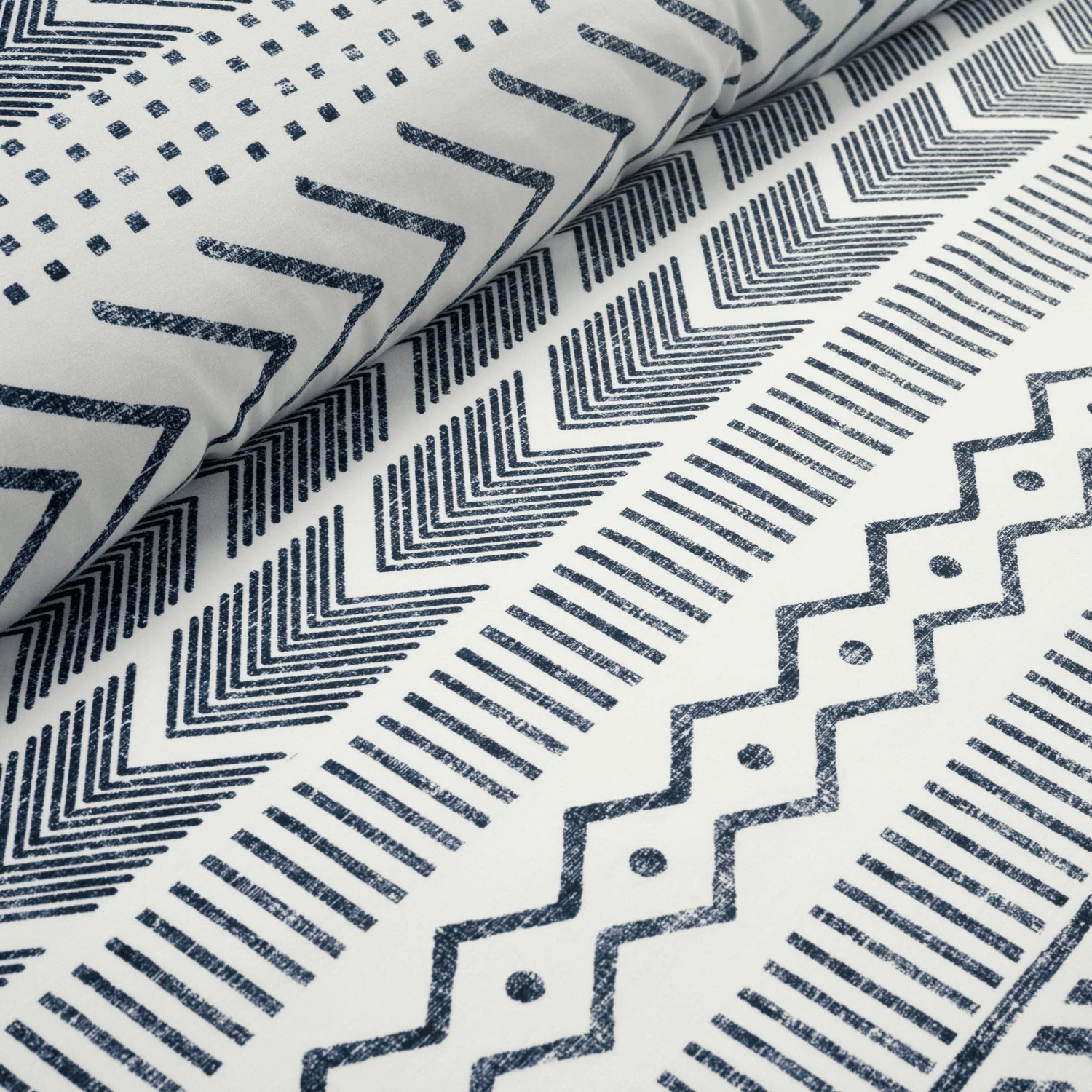 Hygge Geo Reversible Cotton Duvet Cover 3 Piece Set - Image 17