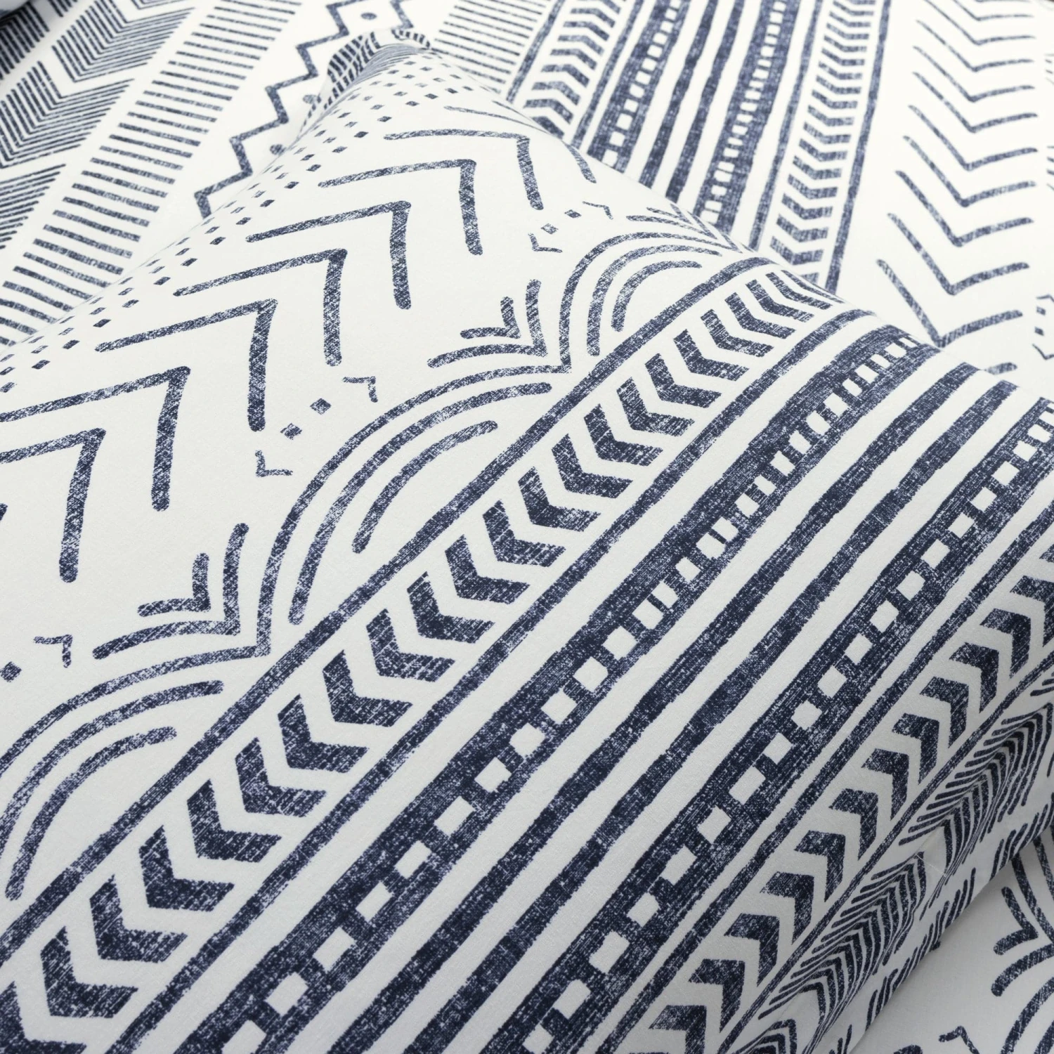 Hygge Geo Reversible Cotton Duvet Cover 3 Piece Set - Image 19