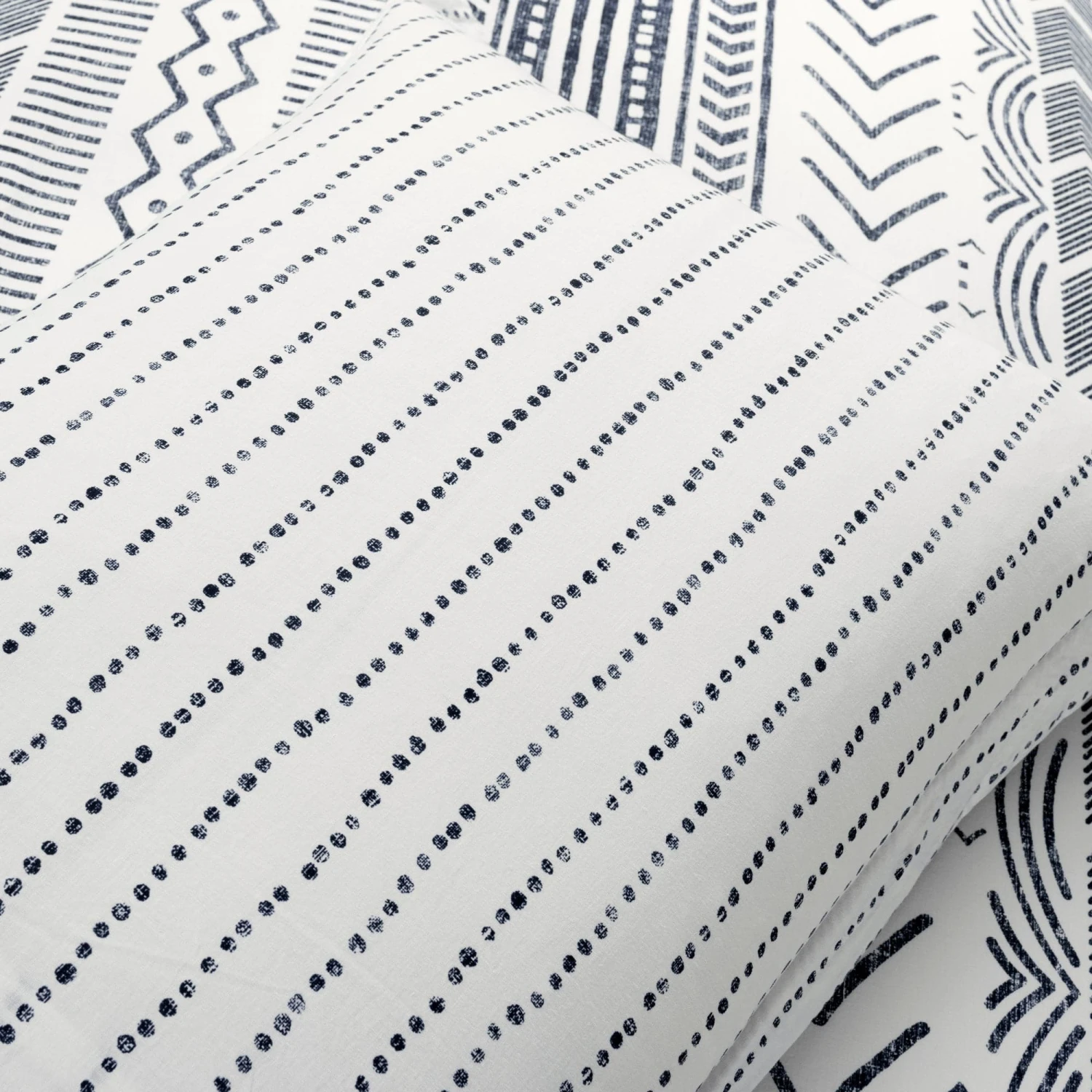 Hygge Geo Reversible Cotton Duvet Cover 3 Piece Set - Image 20