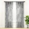 Boho Macrame Leaf Cotton Window Curtain