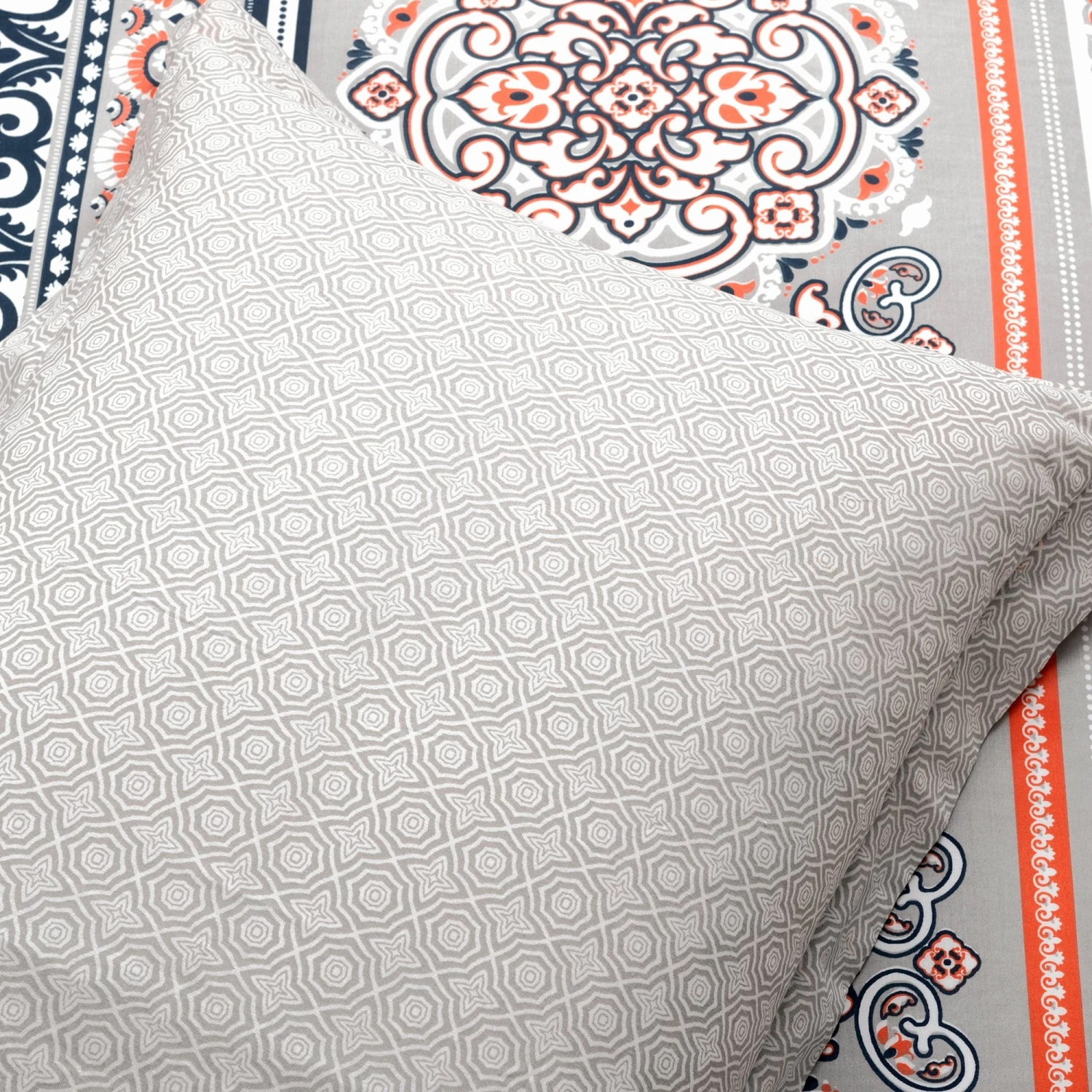 Nesco Stripe Cotton Duvet Cover 3 Piece Set - Image 7