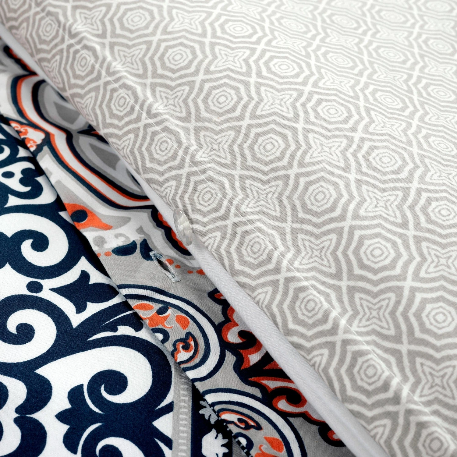 Nesco Stripe Cotton Duvet Cover 3 Piece Set - Image 8