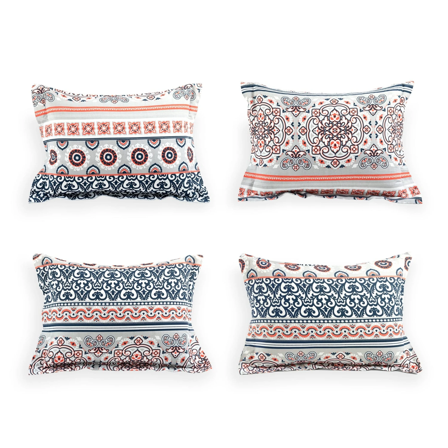 Nesco Stripe Cotton Duvet Cover 3 Piece Set - Image 9