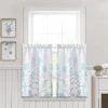 Aprile Faux Linen Kitchen Window Tiers Set