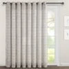 Farmhouse Textured Grommet Sheer Ultra Wide Window Curtain Panel