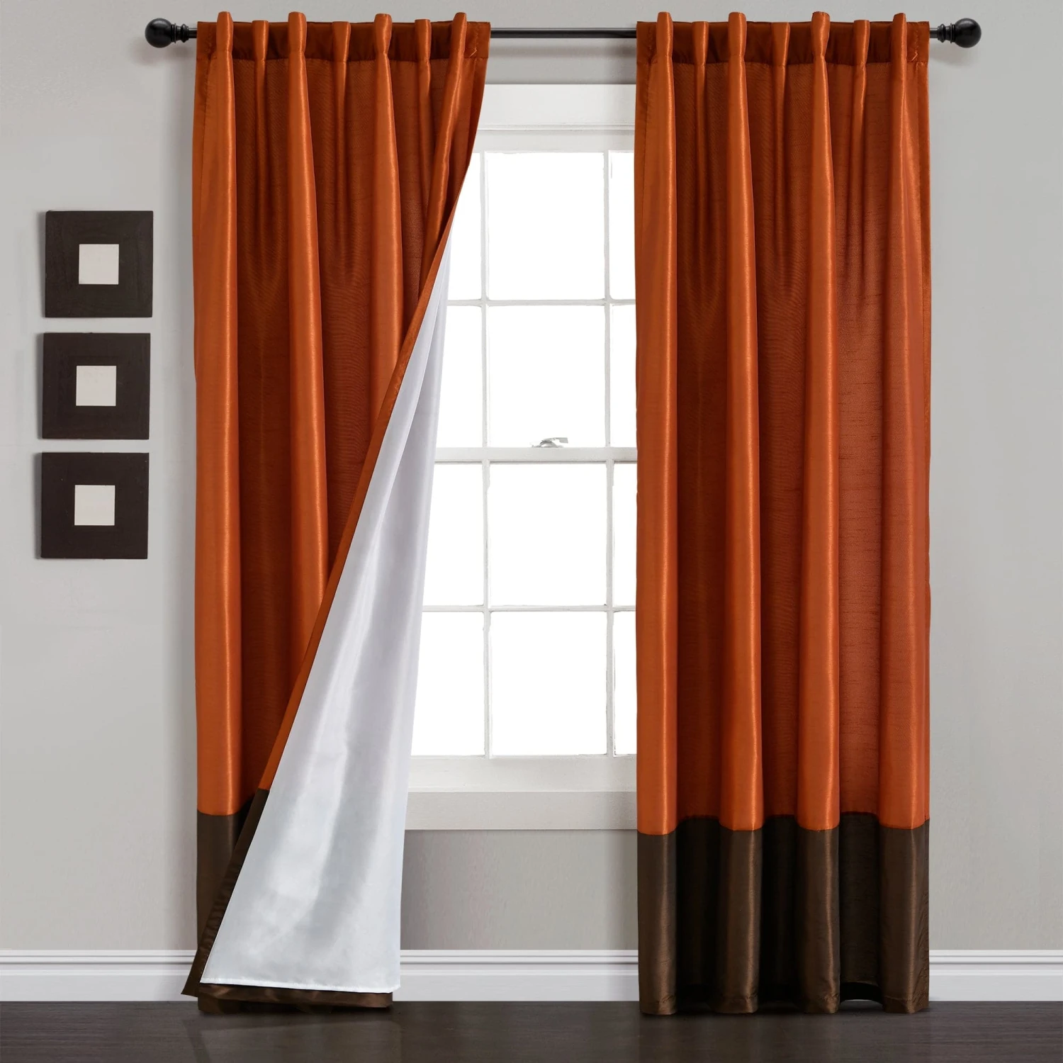 Prima Back Tab Rod Pocket Window Curtain Panel Set - Image 3