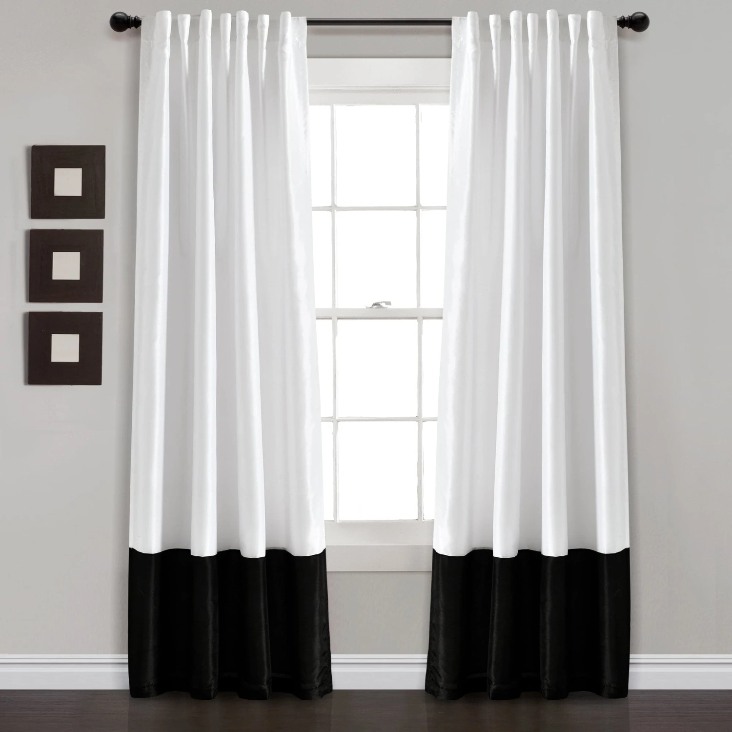 Prima Back Tab Rod Pocket Window Curtain Panel Set - Image 2