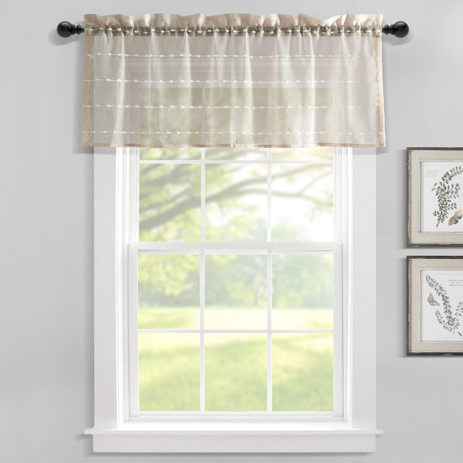 Farmhouse Textured Sheer Valance - Image 5