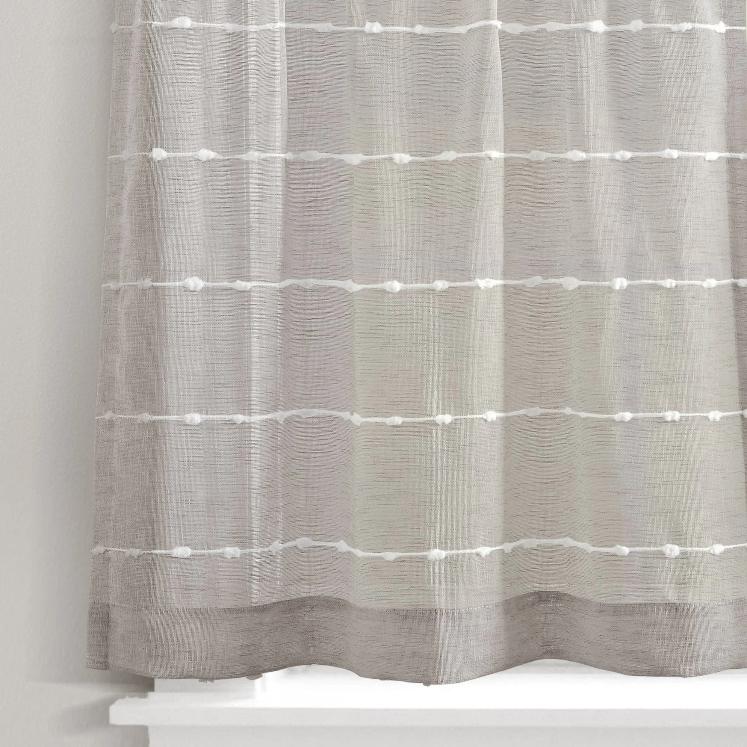 Farmhouse Textured Sheer Kitchen Window Tiers Set - Image 20