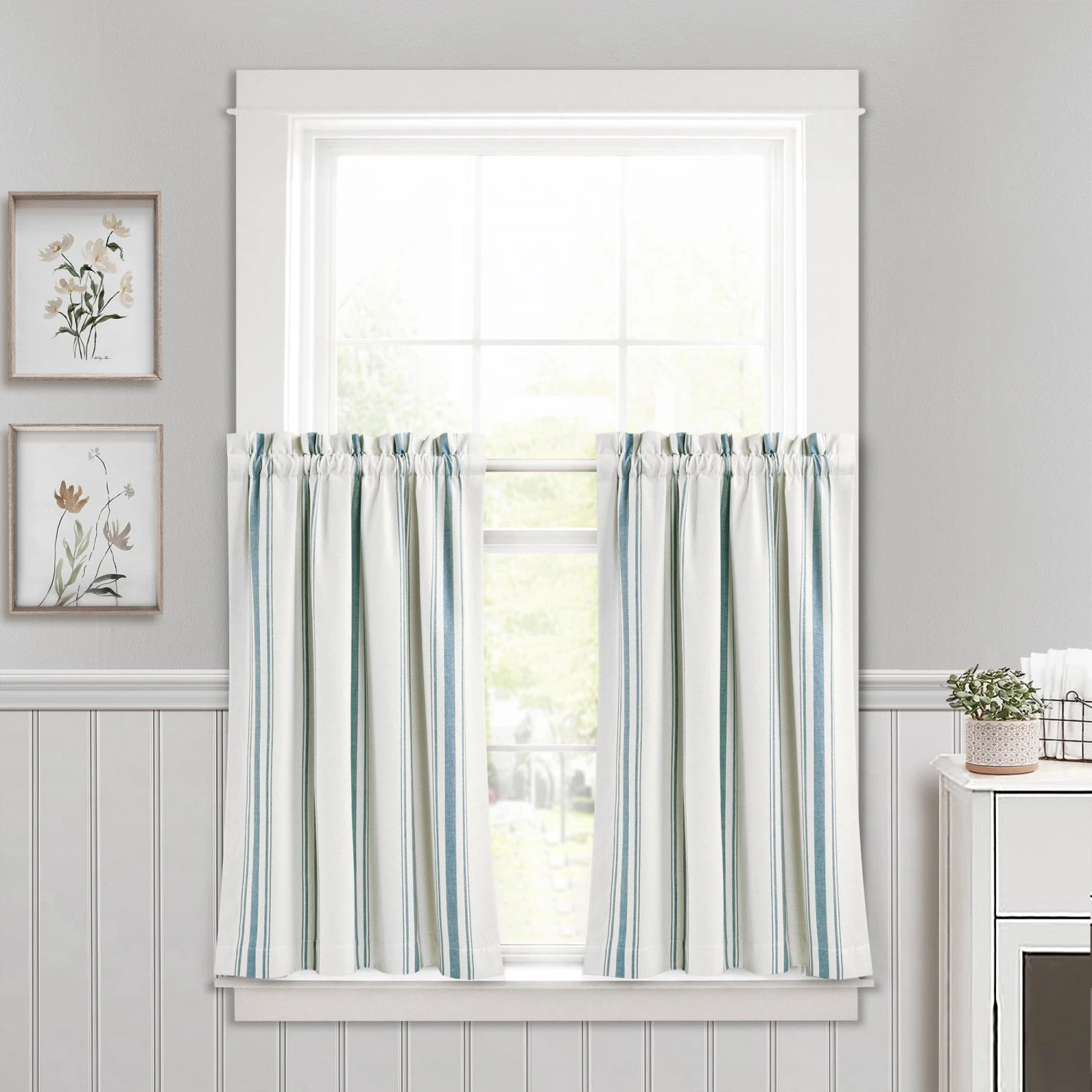 Farmhouse Stripe Yarn Dyed Recycled Cotton Kitchen Tiers Set - Image 4