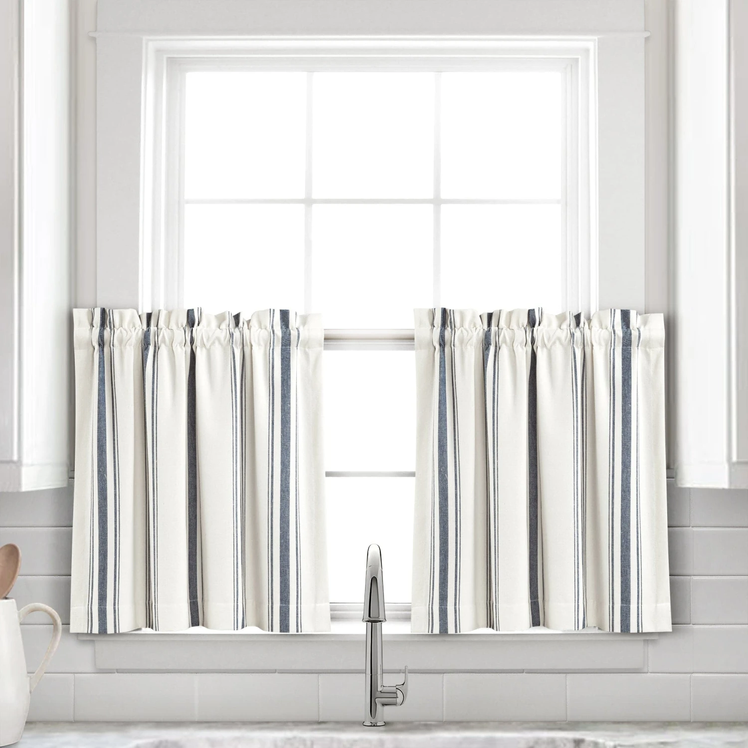 Farmhouse Stripe Yarn Dyed Recycled Cotton Kitchen Tiers Set - Image 13