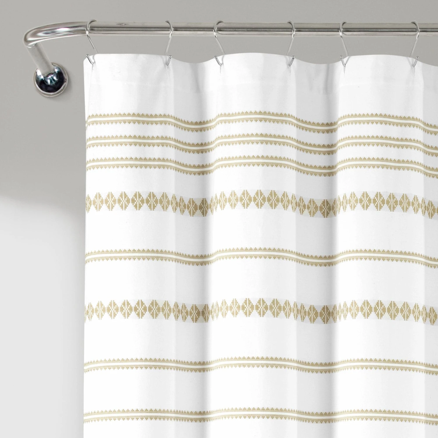 Breezy Chic Tassel Jacquard Recycled Cotton Shower Curtain - Image 18