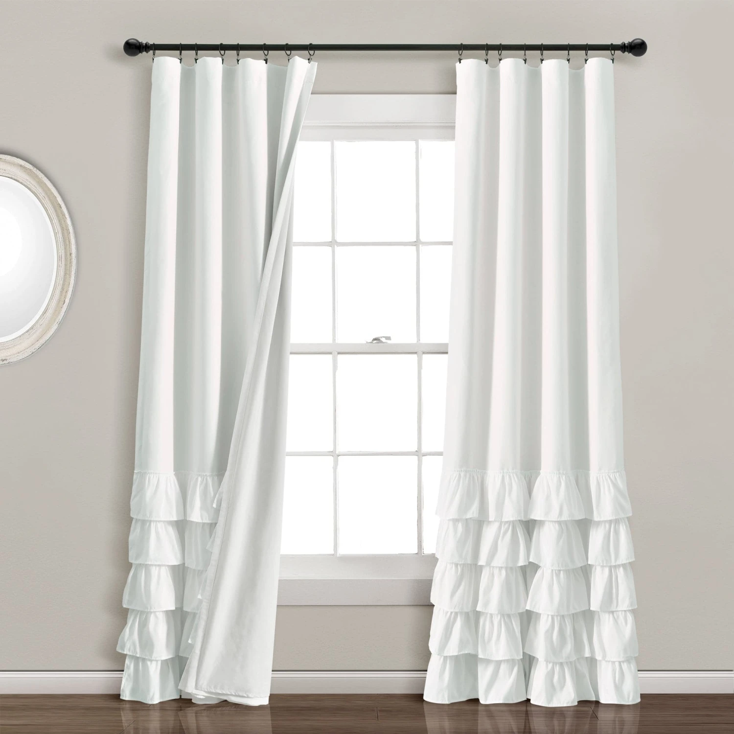 Allison Ruffle 100% Blackout Window Curtain Panel - Image 10