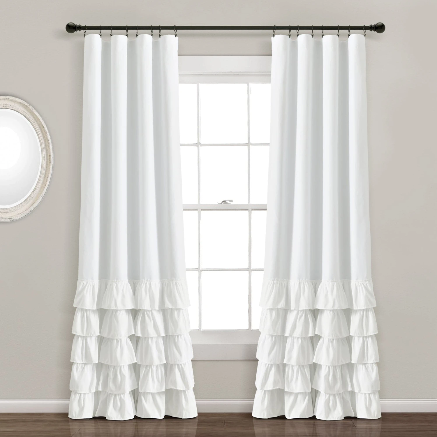 Allison Ruffle 100% Blackout Window Curtain Panel - Image 2