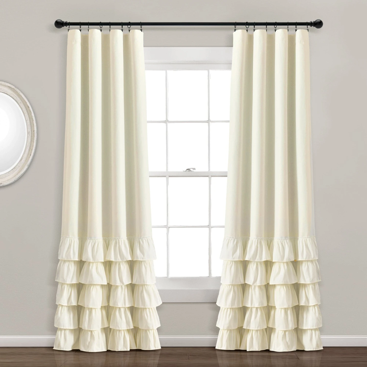 Allison Ruffle 100% Blackout Window Curtain Panel - Image 17