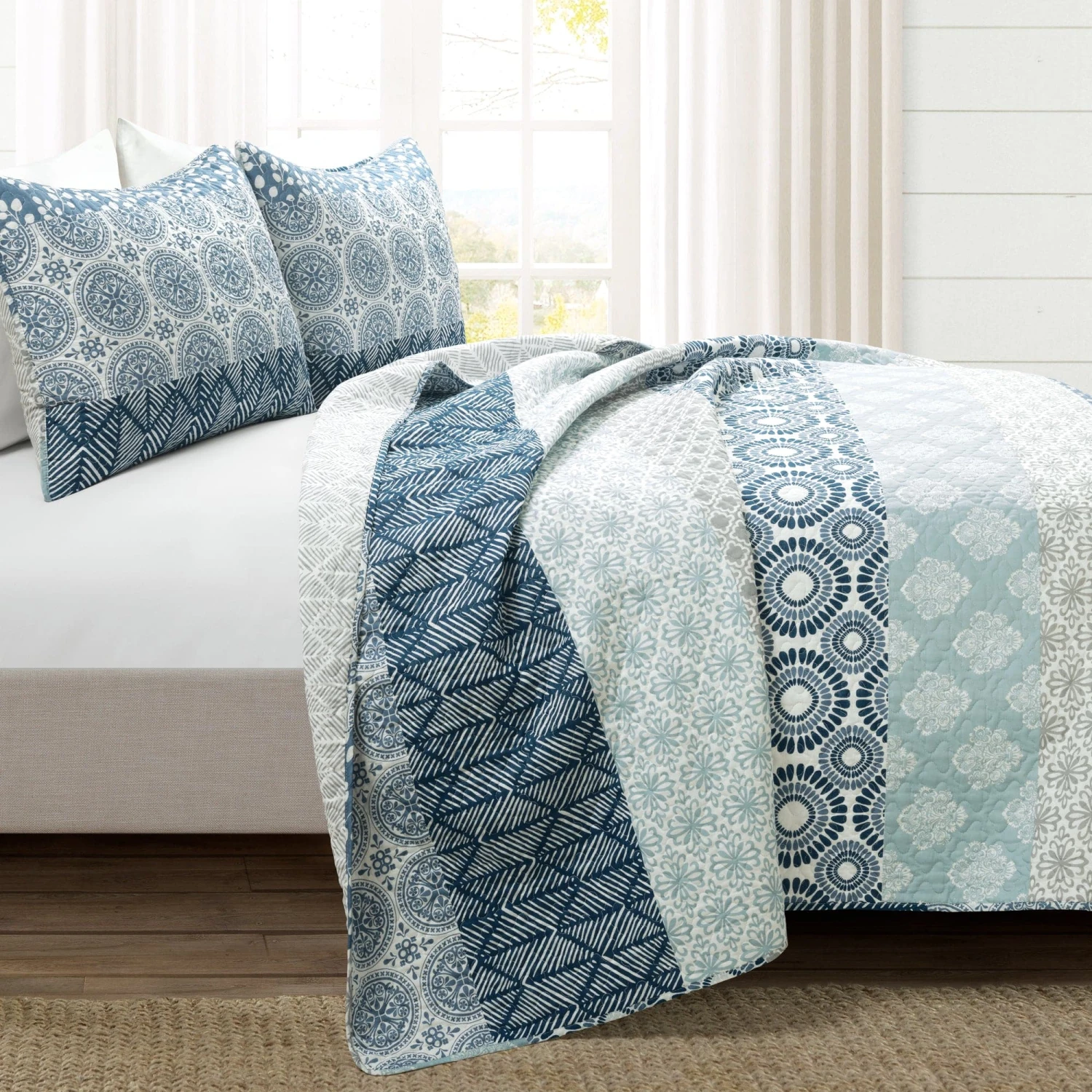 Bohemian Stripe Quilt 3 Piece Set - Image 18