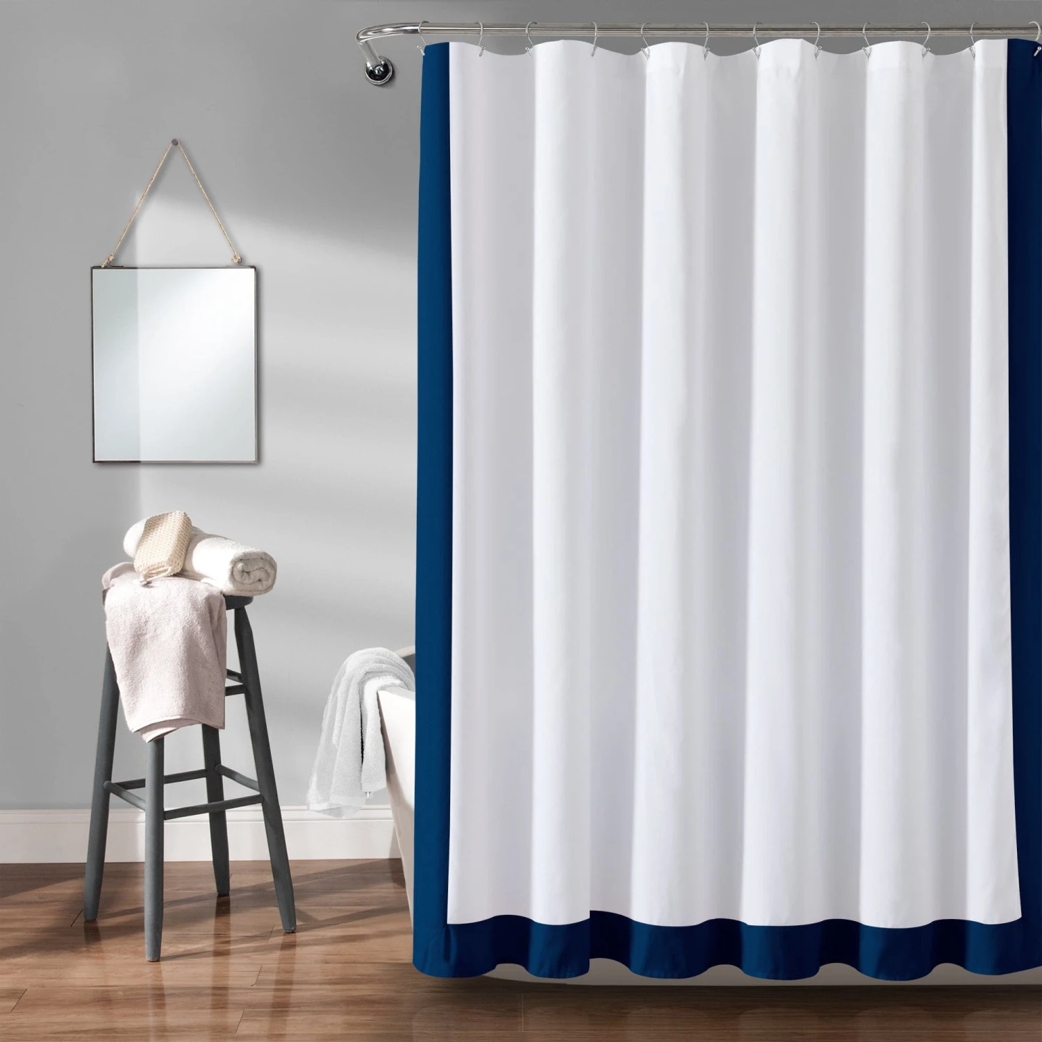 Block Border Shower Curtain - Image 2