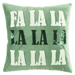 Fa La La La Decorative Pillow