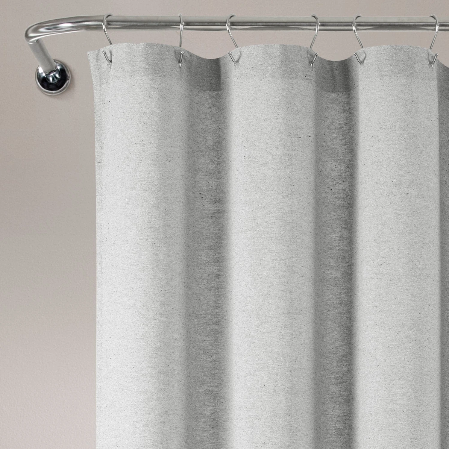 Boho Polka Dot Yarn Dyed Recycled Cotton Shower Curtain - Image 8