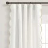 Coastal Chic Scalloped Edge Window Curtain Panel Set
