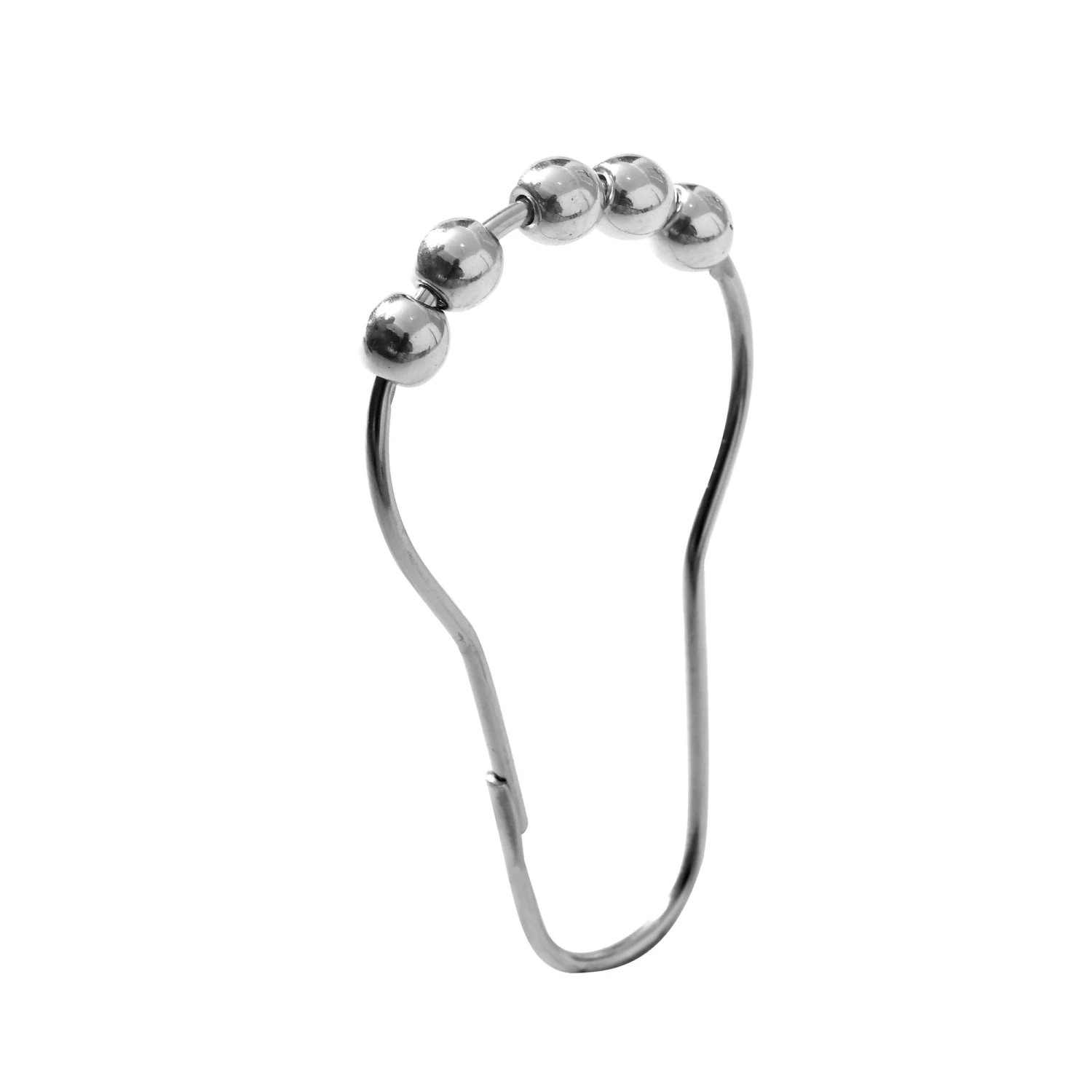 Rust Resistant Double Glide Metal Shower Curtain Hook Rings - Image 4