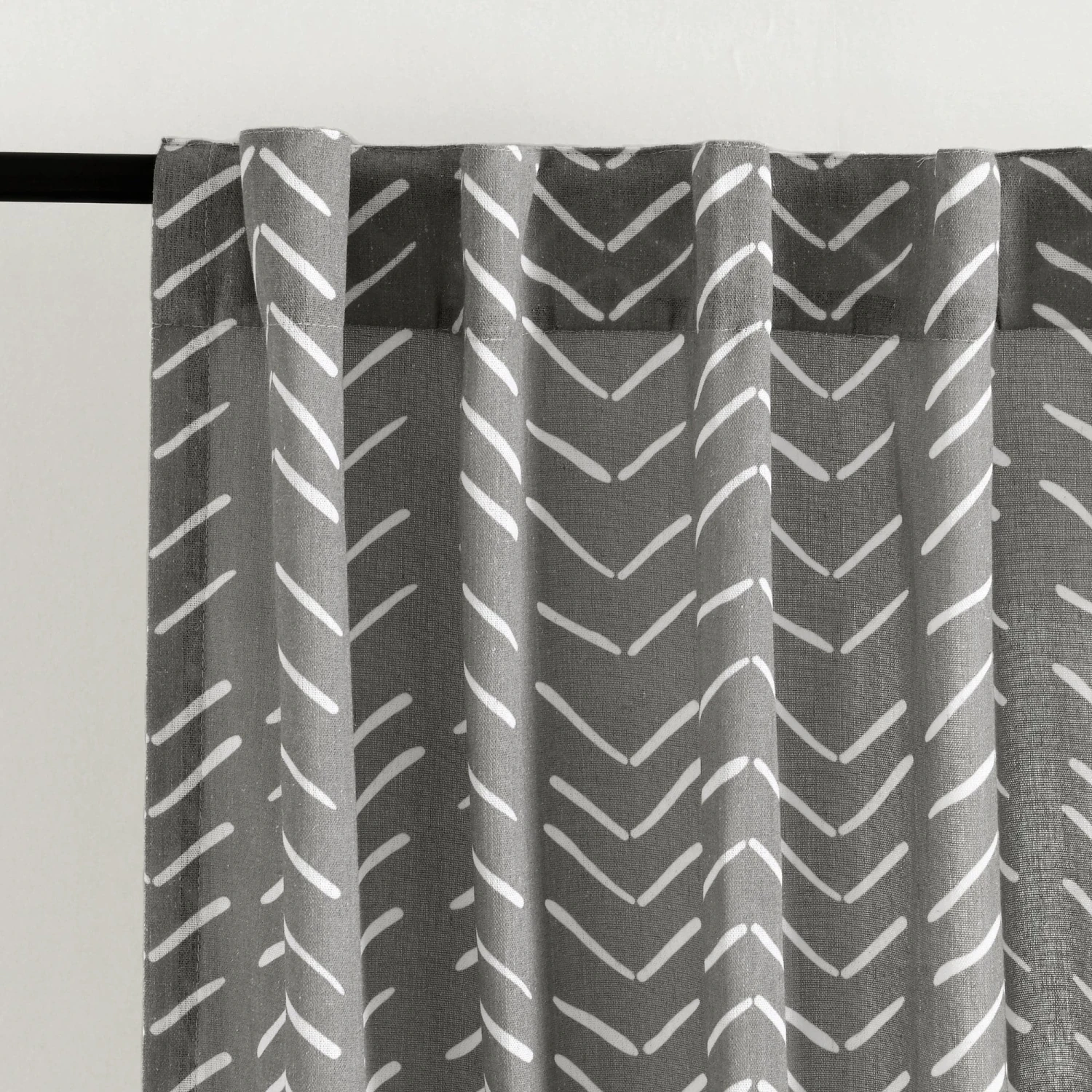 Hygge Modern Arrow Faux Linen Window Curtain Panel Set - Image 10