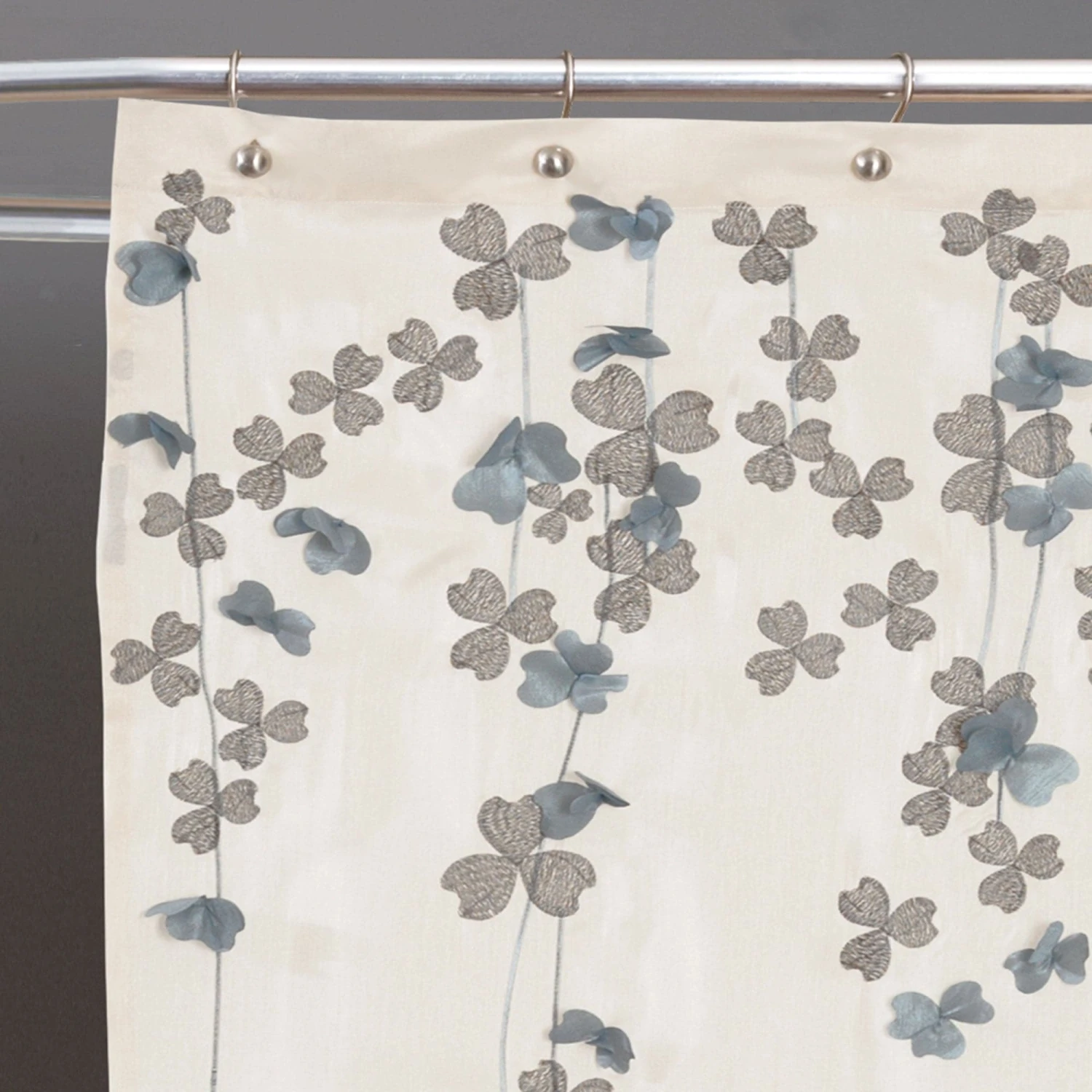 Flower Drops Shower Curtain - Image 3