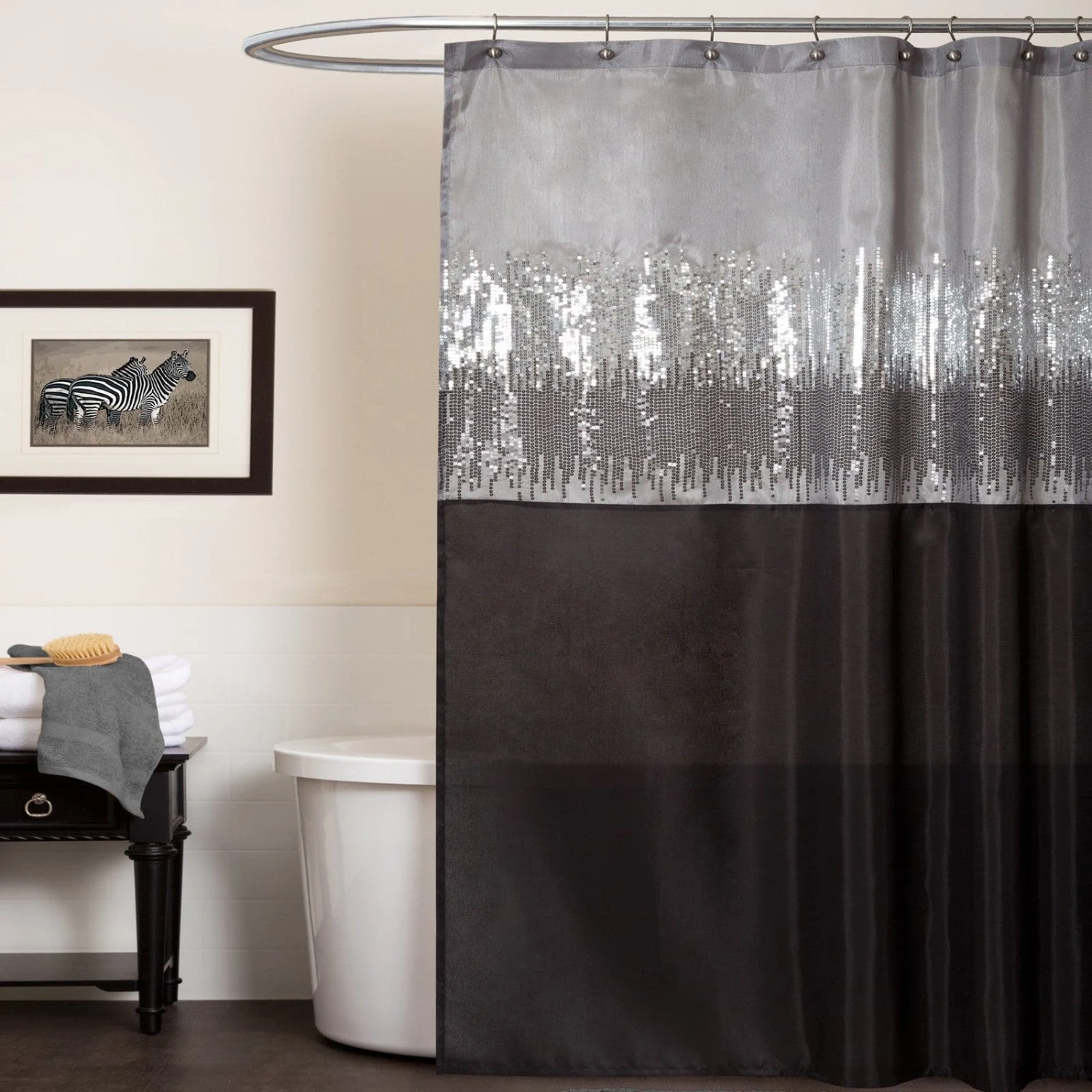 Night Sky Shower Curtain - Image 3