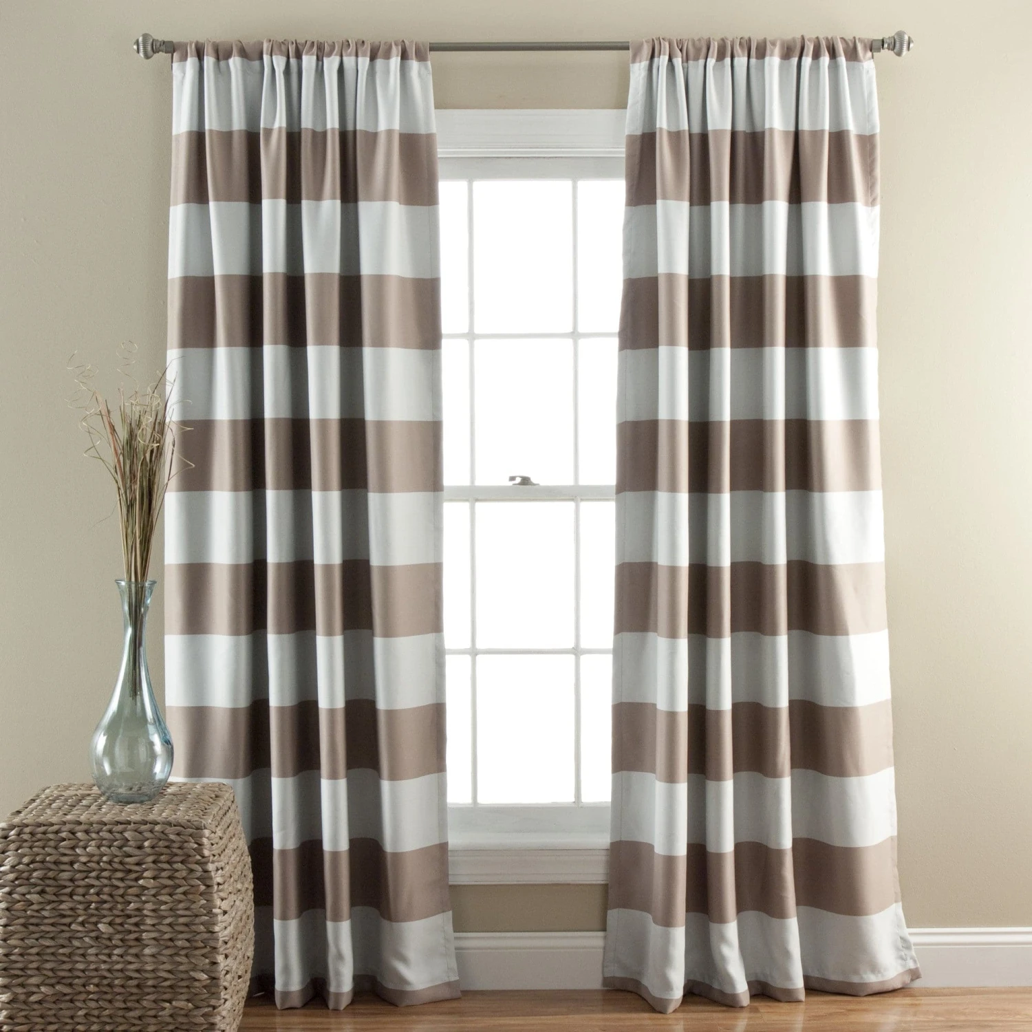 Stripe Blackout Window Curtain Set - Image 4