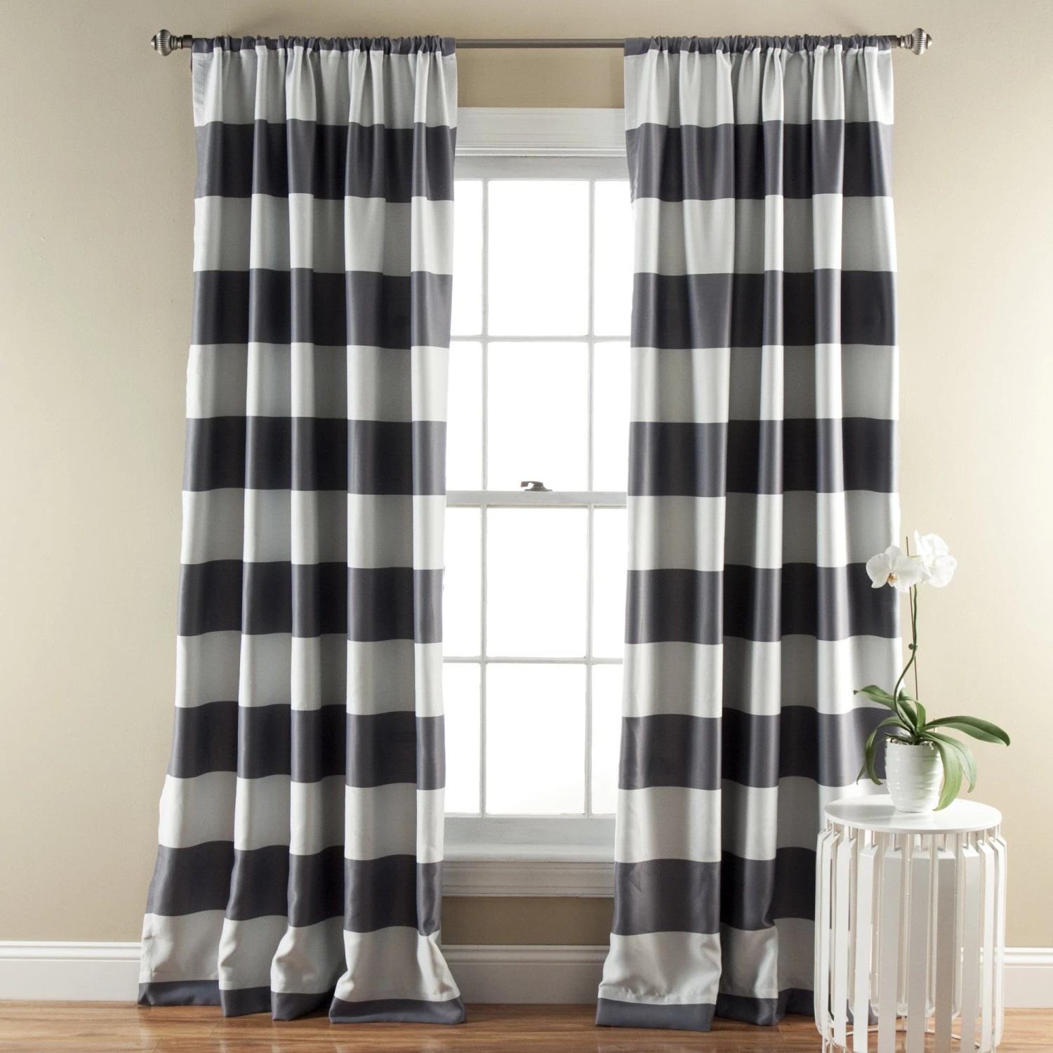 Stripe Blackout Window Curtain Set - Image 2