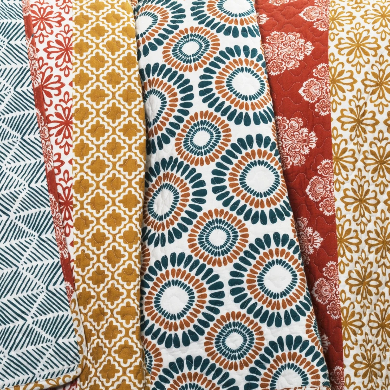 Bohemian Stripe Quilt 3 Piece Set - Image 12