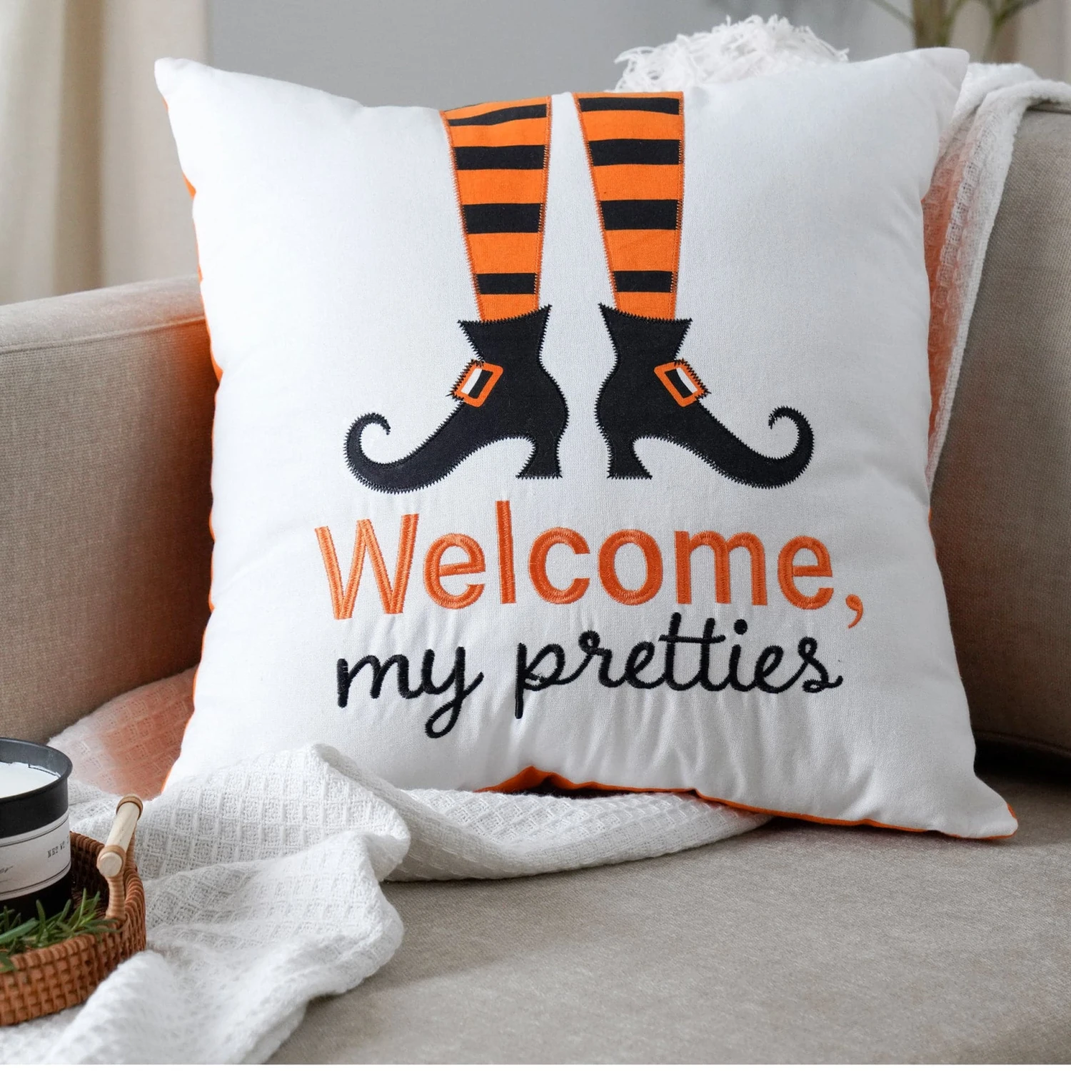 Welcome My Pretties Decorative Pillow - Image 4