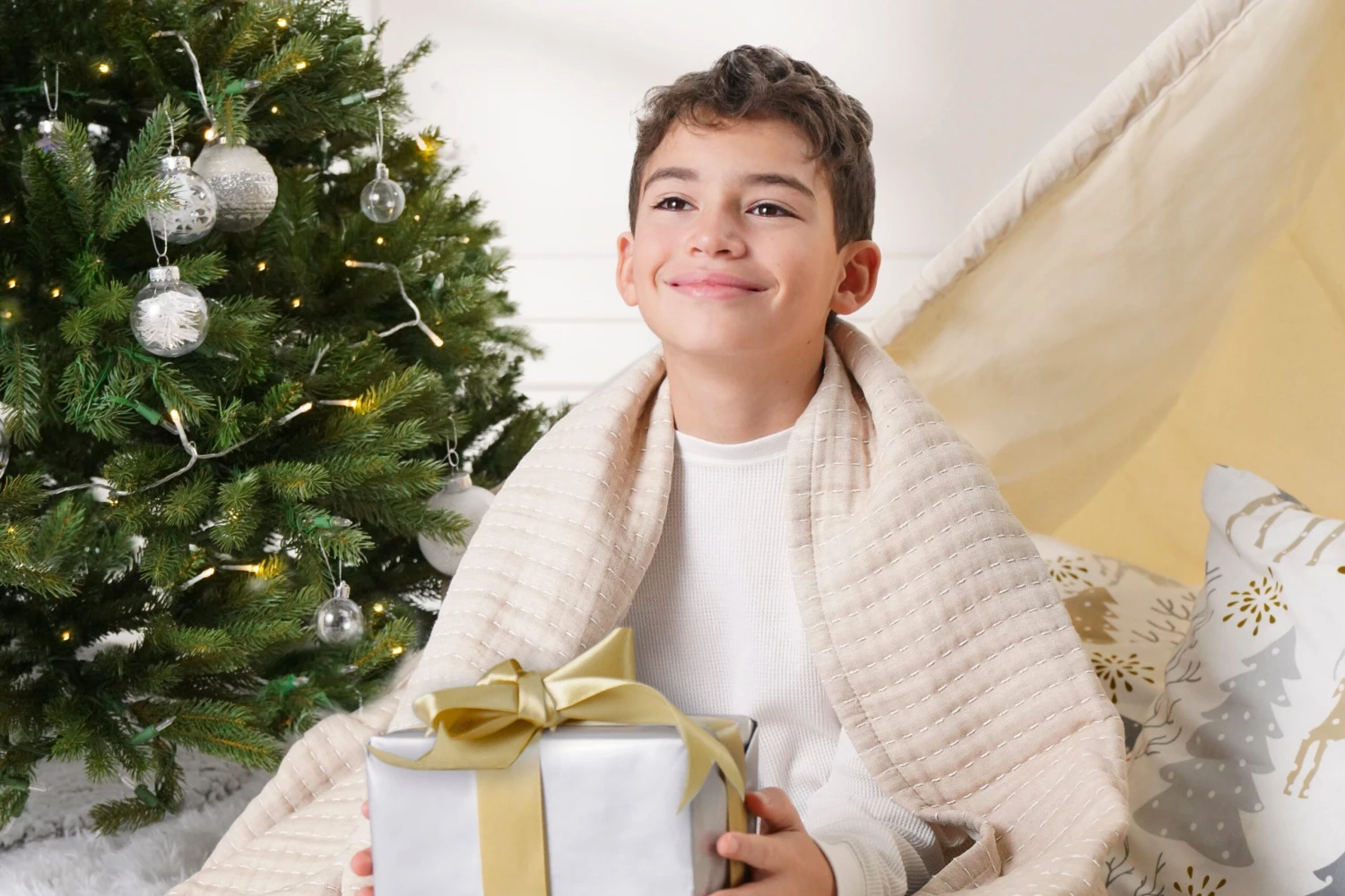 Solid Kantha Pick Stitch Yarn Dyed Cotton Woven Throw - Image 18