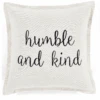 Humble And Kind Script Decorative Pillow Cover