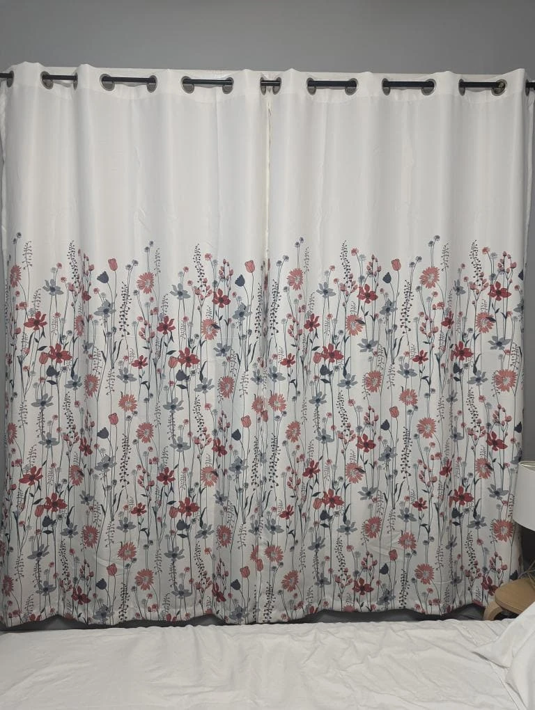 Clarissa Floral Light Filtering Window Curtain Panel Set - Image 12