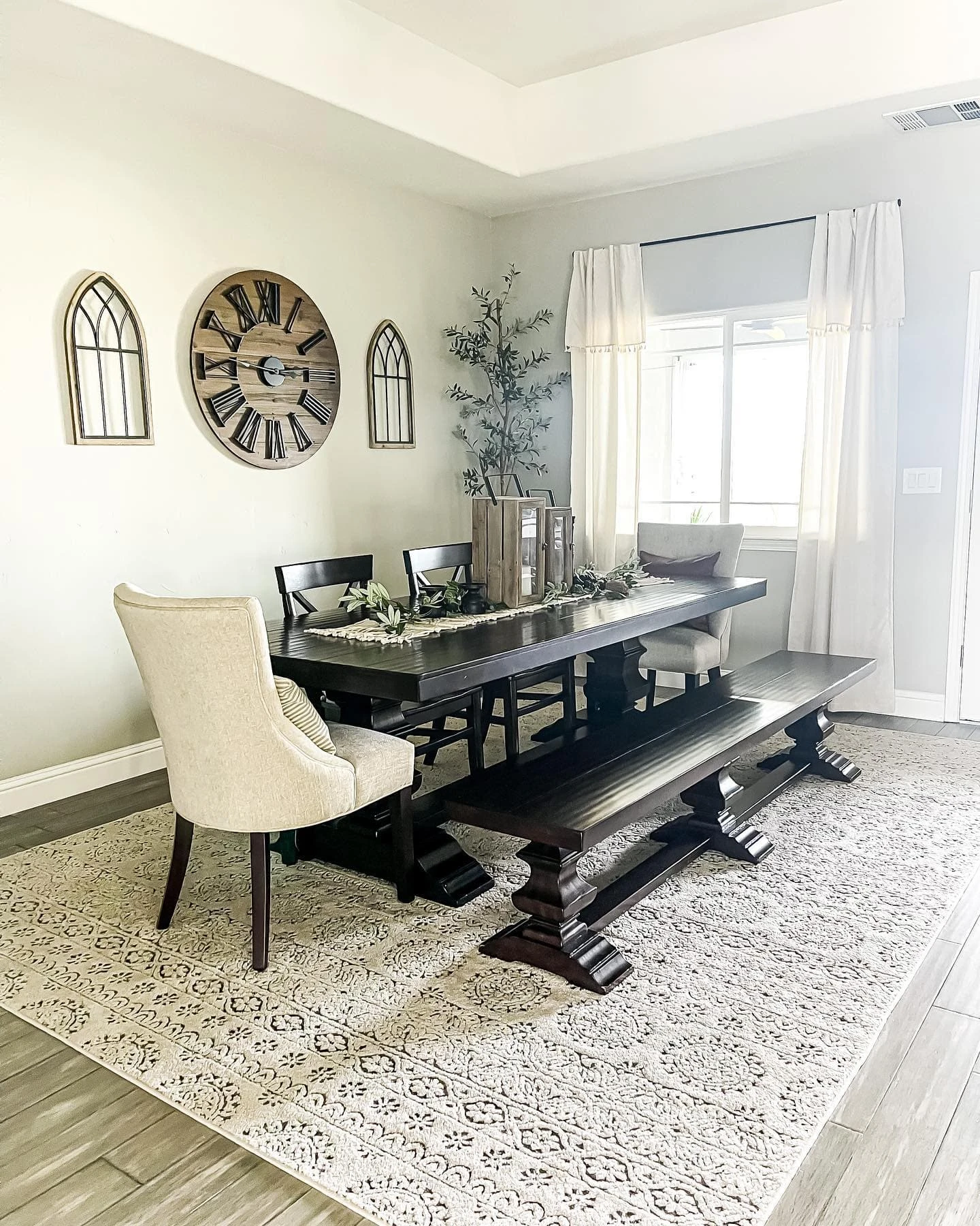 Ivy Tassel Faux Linen Window Curtain Panel Set - Image 14