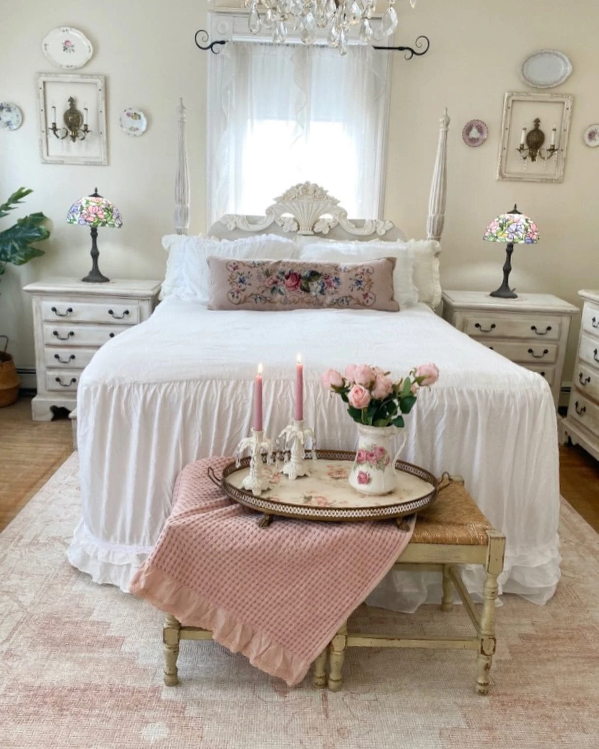 Ella Ruffle Lace 3 Piece Bedspread Set - Image 20